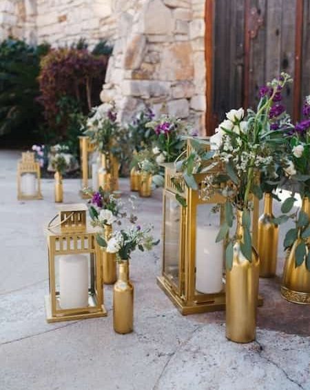 décoration lanterne fleurs mariage
